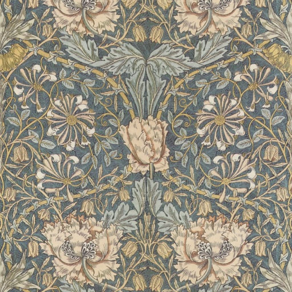 William Morris ~ Honeysuckle ~ Medium Wallpaper by peacoquettedesigns