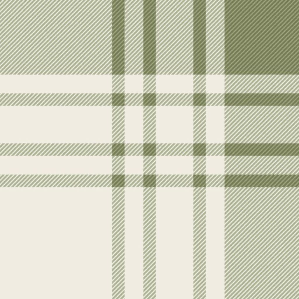 sSimple plaid - creamy white_ light sage green - heritage classic stripe tartan Wallpaper by leannefriedberg